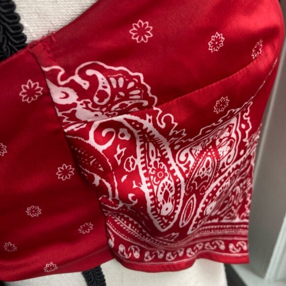 Vintage Women's Garage Top XS Red - Picture 4 of 4